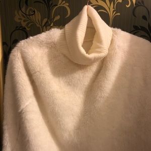 Fur Cape Collar Sweater